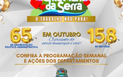 Santa Maria da Serra: Município divulga programação semanal em comemoração ao aniversário de 65 anos de emancipação política-administrativa