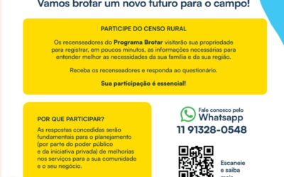 Estado: Sabesp dá início ao Programa Brotar, censo de saneamento para áreas rurais com geolocalização e mapeamento de soluções